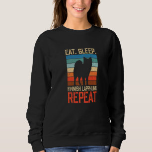 Sweatshirt Manger Sleep Lapphund Finlandais Répéter