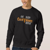 Sweatshirt Mangez des calisthènes du sommeil Répéter Pullup S (Devant)