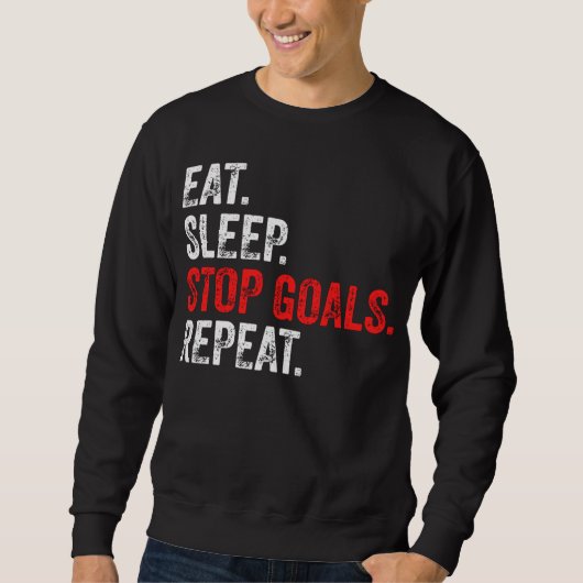 Sweatshirt Mangez les objectifs d'arrêt de sommeil Répéter - (Devant)