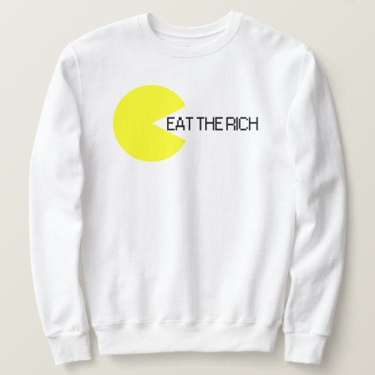 Sweatshirt Mangez Les Riches (Design devant)