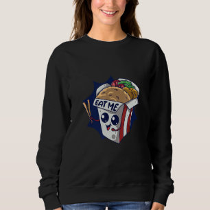 Sweatshirt Mangez-moi pendant que je suis chaud Nourriture Cu