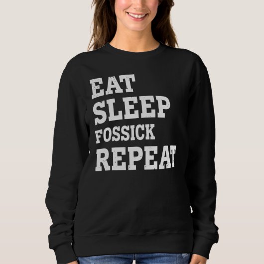 Sweatshirt Mangez Sleep Fossick Répéter Sarcastique (Devant)