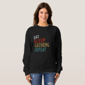 Sweatshirt Mangez Sleep Guzheng Répéter Funny Player Idée Vin (Devant entier)
