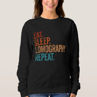 Sweatshirt Mangez Sleep Lomographie Répéter Funny Caméra Phot