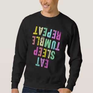Sweatshirt Mangez Sleep Tumble Répéter Toddler Cheer Cheerled