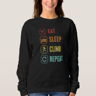 Sweatshirt Mangez Sommeil Montée Répétez Bouldering Vitesse I
