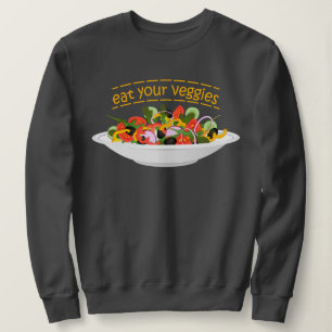 Sweatshirt Mangez vos Légumes Citer salade fraîche mélange bo