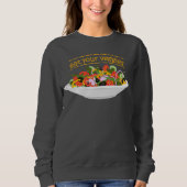 Sweatshirt Mangez vos Légumes Citer salade fraîche mélange bo (Devant)