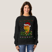 Sweatshirt Mango Fruit Lover Xmas Santa Hat Ugly Mango Christ (Devant entier)
