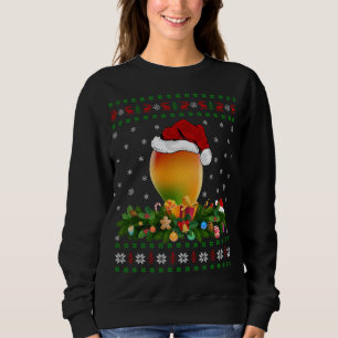 Sweatshirt Mango Fruit Lover Xmas Santa Hat Ugly Mango Christ