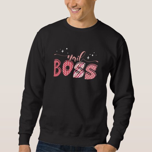 Sweatshirt Manicurist Cosmetologist Nail Boss  2 (Devant)