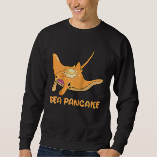 Sweatshirt Manta Ray Stingray Fish Pancake Cake Ocean Biologi