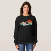 Sweatshirt Manta Ray Sunset Vintage (Devant entier)