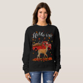 Sweatshirt Maple Deer Leaf Automne Camion rouge (Devant entier)