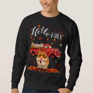 Sweatshirt Maple Hamster Leaf Automne Camion rouge
