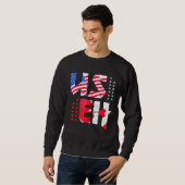 Sweatshirt Maple Leaf Us Drapeau Canadian American Pride Useh (Devant entier)