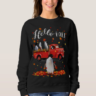 Sweatshirt Maple Penguins Leaf Automne Camion rouge Automne