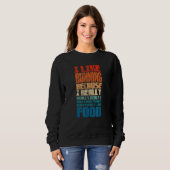 Sweatshirt Marathon J'Aime Courir Parce Que J'Aime Vraiment L (Devant entier)
