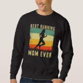 Sweatshirt Marathon Runner Rad Maman Entraîneur Meilleur Cour (Devant)