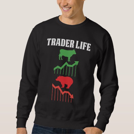 Sweatshirt Marchand Stock Lover Bull Bear (Devant)