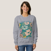 Sweatshirt Marché aux fleurs Madrid Imprimer (Devant entier)
