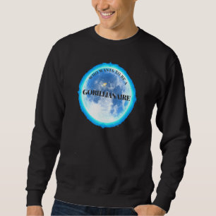 Sweatshirt Marché Stock à courte pression Gorillianaire moon