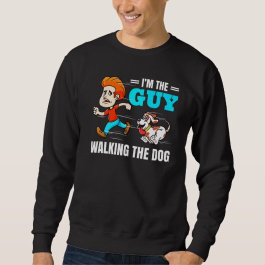 Sweatshirt Marcher Le Chien Accessoires Déclaration de Chien (Devant)