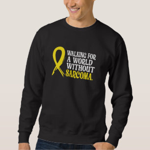 Sweatshirt Marcher pour un monde sans Sarcome hurle de sensib