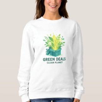 Sweatshirt Marchés verts, planète propre – Lundi Vert Éco