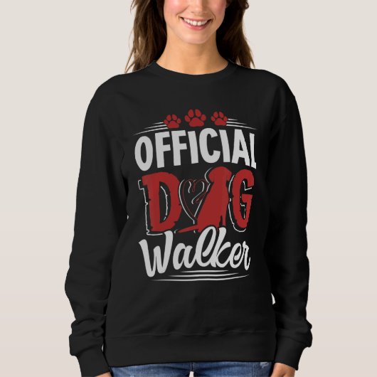 Sweatshirt Marcheur Officielle De Chien Pour Chien (Devant)