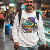 Sweatshirt Mardi Gras Alligator Gator