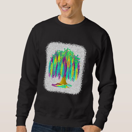 Sweatshirt Mardi Gras Bead Tree 2023  1 (Devant)
