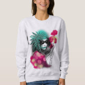 Sweatshirt Mardi Gras Carnaval Masqué Fille Nouvelle-Orléans (Devant)