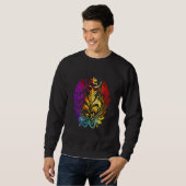 Sweatshirt Mardi Gras Carnival parade with beads party and ma (Devant entier)