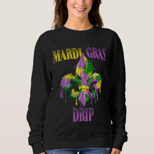 Sweatshirt Mardi Gras Drip Mardi Gras Carnaval Costume Mignon