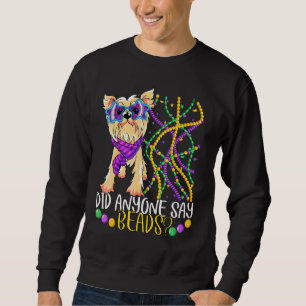 Sweatshirt Mardi Gras Fun A Dit À Qui Que Ce Soit Perles Coût