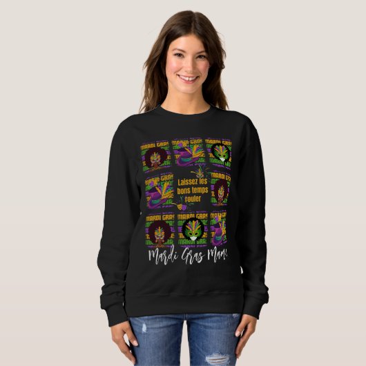 Sweatshirt MARDI GRAS Mama (Devant entier)