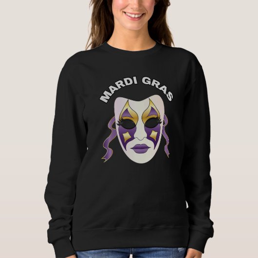 Sweatshirt Mardi Gras Mardi Carnaval Masque 2023 (Devant)