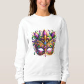 Sweatshirt Mardi Gras Mask (Devant)