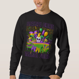 Sweatshirt MARDI GRAS Masqerade Coquette