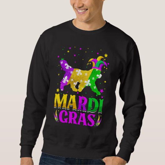 Sweatshirt Mardi Gras Newfoundland Dog Lover Carnival Jester (Devant)