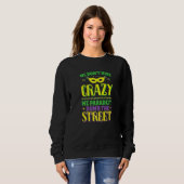 Sweatshirt Mardi Gras On Ne Cache Pas Fou Défilé Rue Masque (Devant entier)