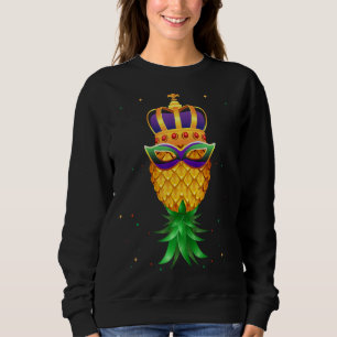 Sweatshirt Mardi Gras Queen Masque Swinger à l'envers de l'an