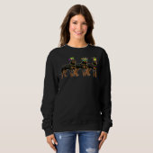 Sweatshirt Mardi Gras Rottweiler perles Amoureux des chiens V (Devant entier)