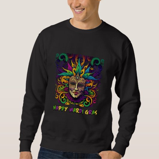 Sweatshirt Mardi Gras Shirt | Mardi Gras Cadeau | Nouvelle-Or (Devant)