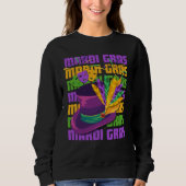 Sweatshirt MARDI GRAS Top Hat Feathers (Devant)