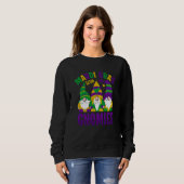 Sweatshirt Mardi Gras With my Gnomies celebrations parade par (Devant entier)