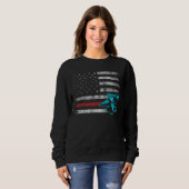 Sweatshirt Maréchal Ferrage Sabot Parage Ferrure Équine 100 (Devant entier)