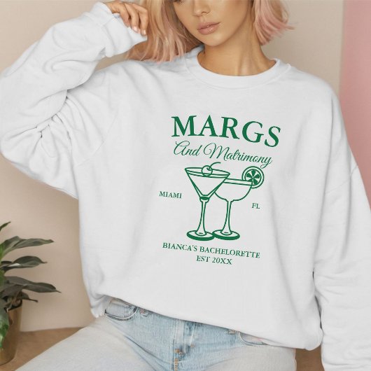 Sweatshirt Marges et Matrimony Beach Bachelorette party