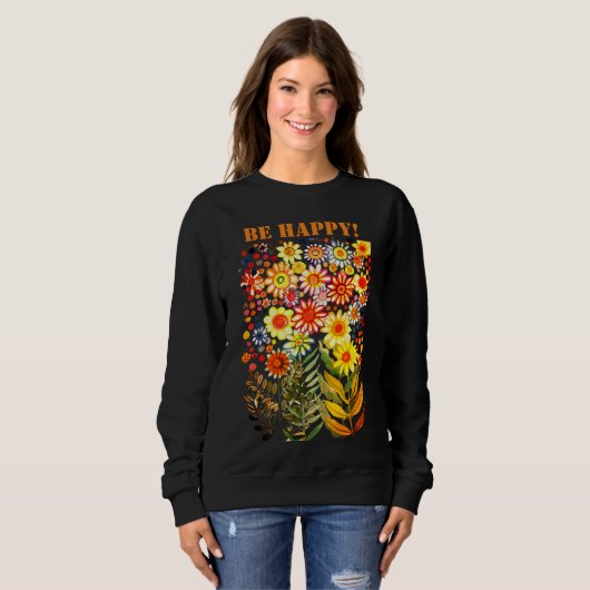 Sweatshirt Marguerites (Devant entier)
